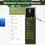 Minimalist Consultant Resume Template