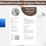 Minimalist Fashion Designer Resume Template